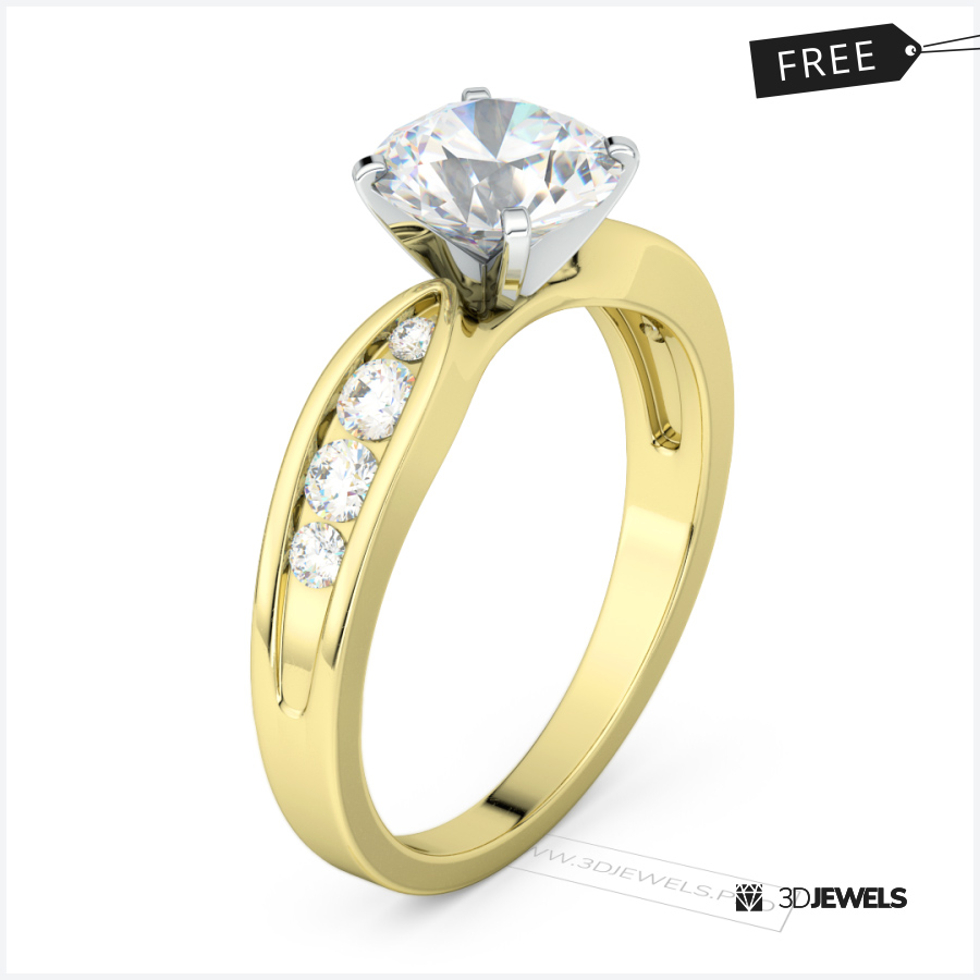 round-cut-diamond-tapered-shank-ring-image-1 round-cut-diamond-tapered-shank-ring-image-1
