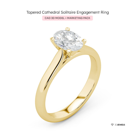 Jewelry 3D Model - CAD + Marketing Pack image 1